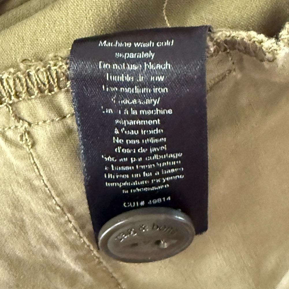 Rag & Bone Women’s Field Chino Olive Green Pants Size 26 - Picture 6 of 13